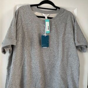 Market & Spruce Men's Light Gray Short-Sleeve Sweatshirt